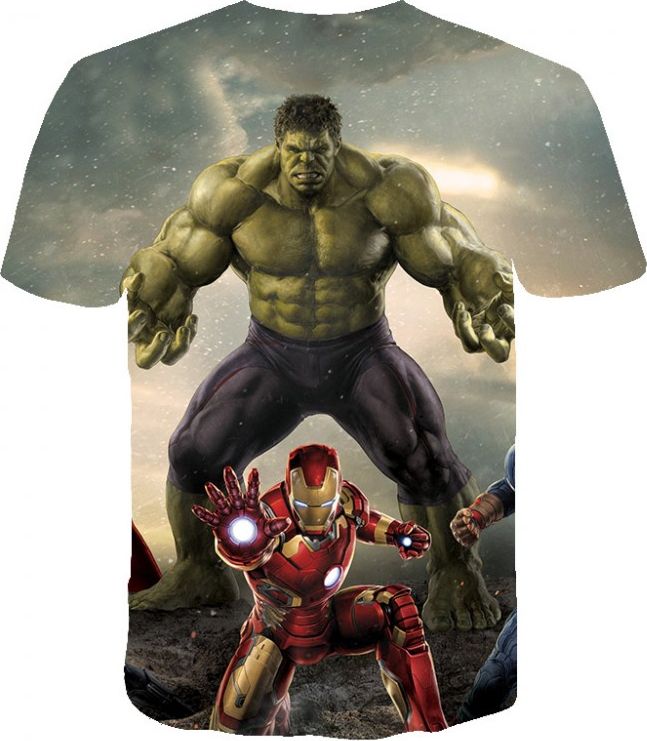Dětské tričko Hulk & Iron Man 130 - 140 cm - obrázek 2