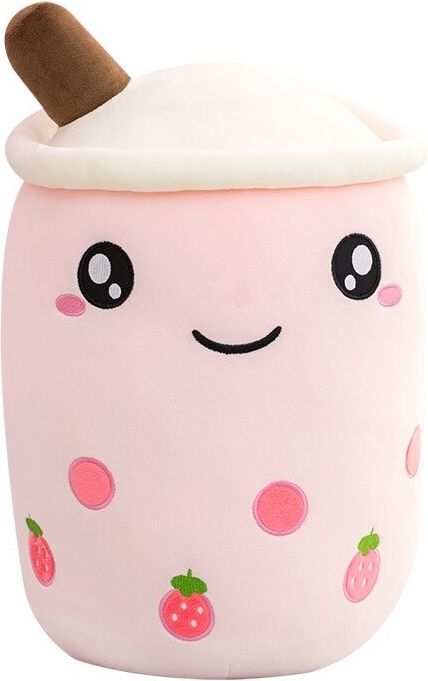 Plyšák Bubble Tea Růžový 35 cm - obrázek 2