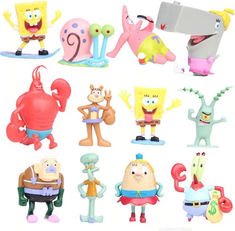 Figurky Spongebob 12 ks - obrázek 1