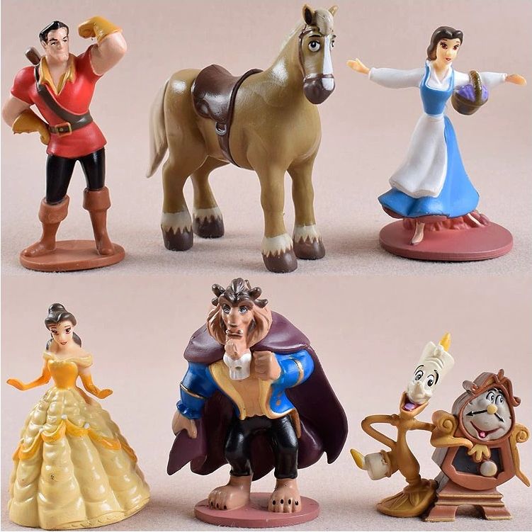 Figurky Kráska a Zvíře 6 ks - obrázek 1