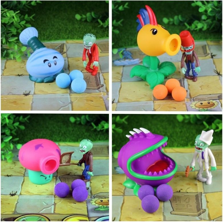 Figurky Plants vs Zombies 4 ks III - obrázek 1