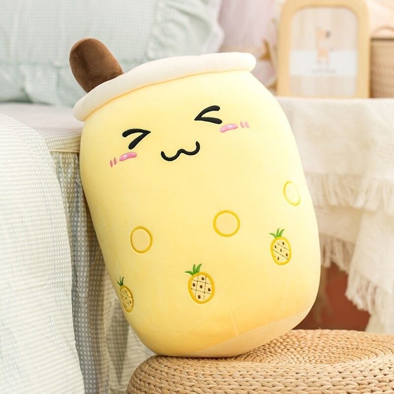 Plyšák Bubble Tea Ananas Žlutý 35 cm - obrázek 2