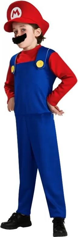 Dětský kostým Super Mario 120-130 cm 120 - 130 cm - obrázek 1