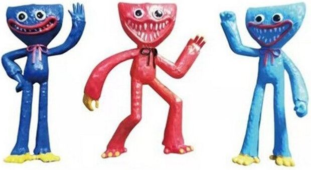 Figurky Huggy/Wuggy - Poppy Playtime 6 ks - obrázek 3