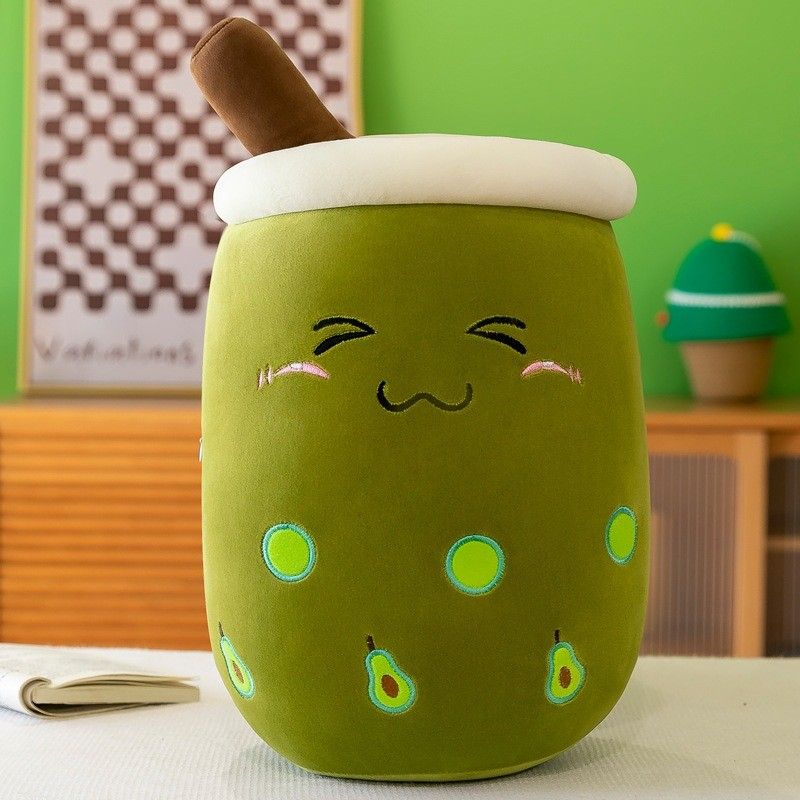 Plyšák Bubble Tea Avokádo zelený 35 cm - obrázek 1