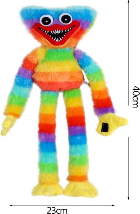 Plyšák Huggy/Wuggy - Poppy Playtime 40 cm duhový - obrázek 2