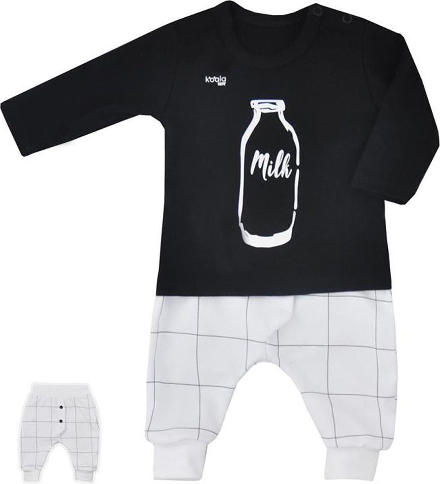 2-dílná kojenecká souprava Koala MILK černá&nbsp;-&nbsp;80 (9-12m) - obrázek 1