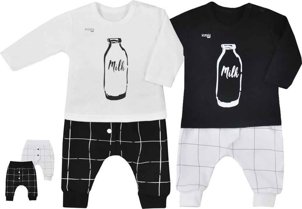 2-dílná kojenecká souprava Koala MILK černá&nbsp;-&nbsp;80 (9-12m) - obrázek 2