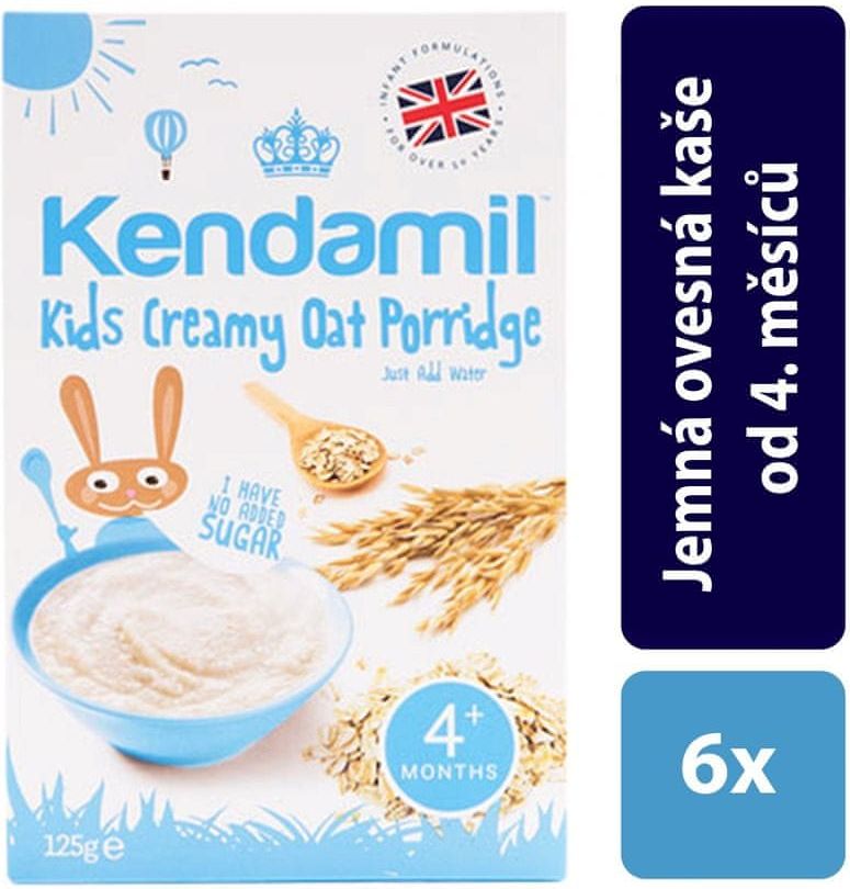 Kendamil 6x Jemná krémová ovesná kaše (125 g) - obrázek 1