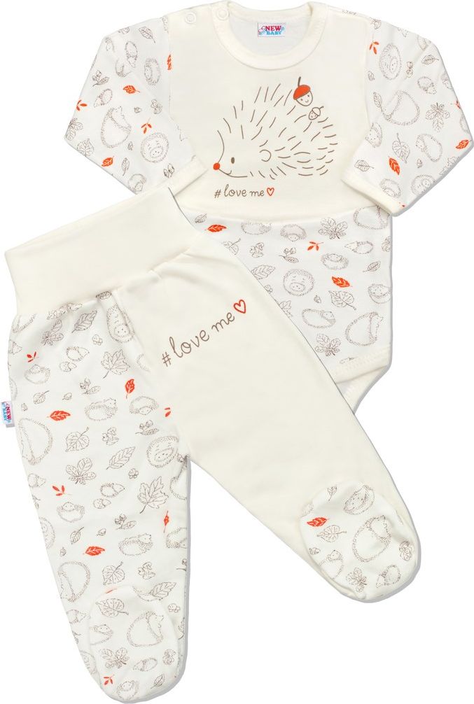 Kojenecká bavlněná souprava New Baby Hedgehog červená&nbsp;-&nbsp;74 (6-9m)