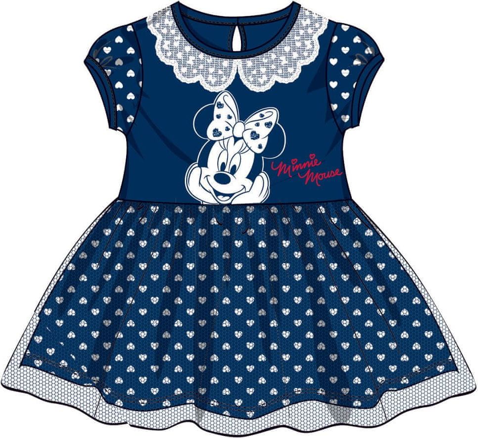 Disney by Arnetta dívčí šaty Minnie 98 modrá - obrázek 1