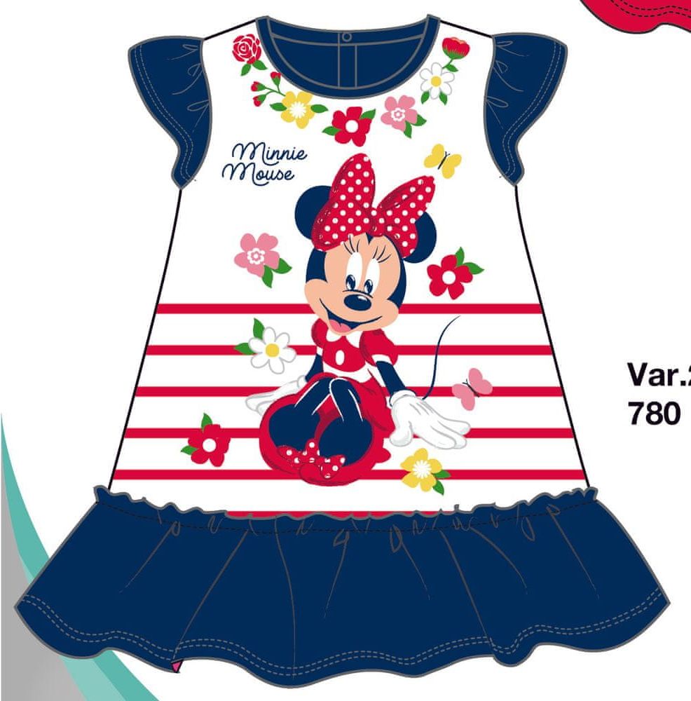 Disney by Arnetta dívčí šaty Minnie 86 modrá - obrázek 1