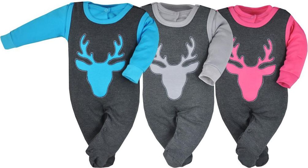 2-dílná kojenecká soupravička Koala Deer šedá&nbsp;-&nbsp;62 (3-6m) - obrázek 3