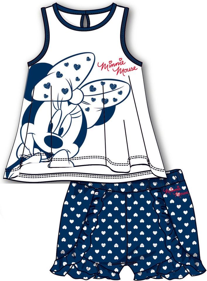 Disney by Arnetta dívčí letní set Minnie 116 modrá - obrázek 1