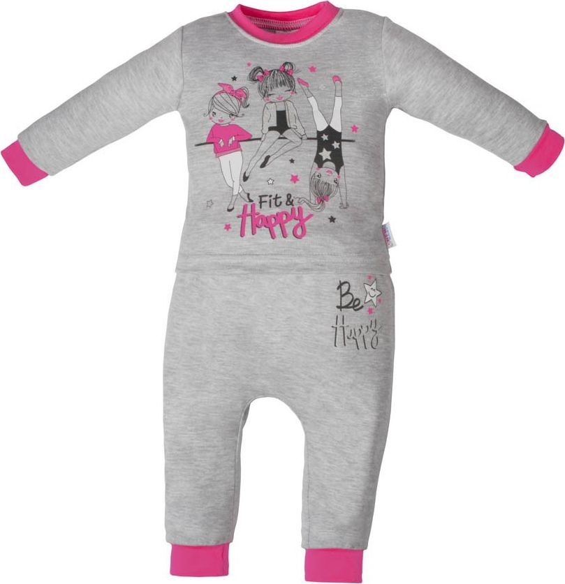 Kojenecké tepláčky a tričko Fit and Happy New Baby&nbsp;-&nbsp;80 (9-12m) - obrázek 1