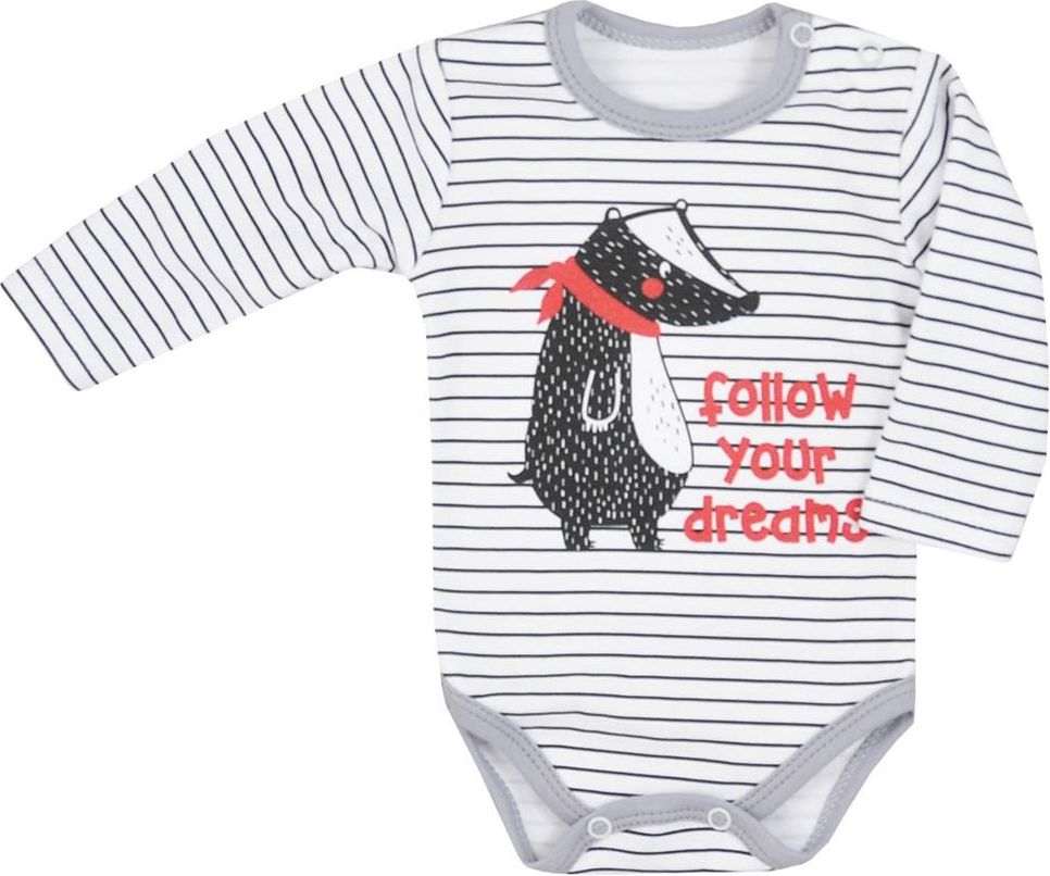 Kojenecké body Koala Jezevec s nápisem&nbsp;-&nbsp;80 (9-12m) - obrázek 1
