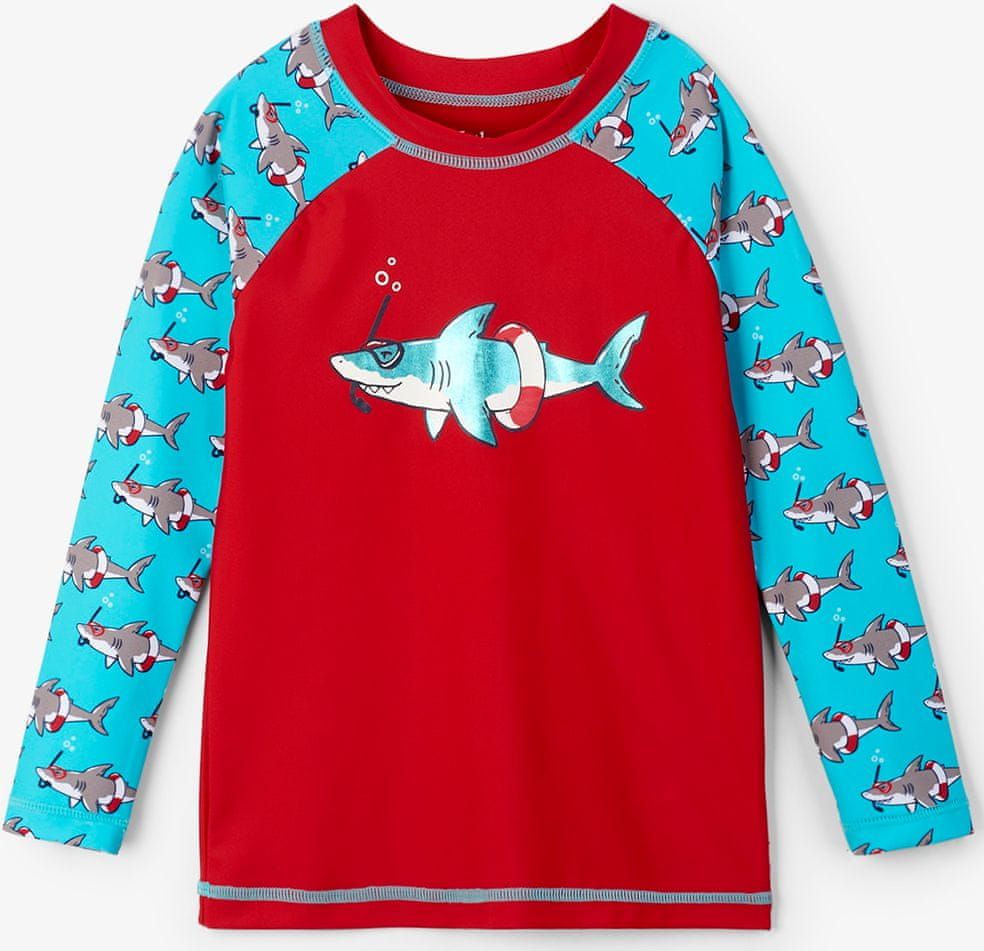 Hatley chlapecké plavecké tričko UV 50+ 104 červená/modrá - obrázek 1