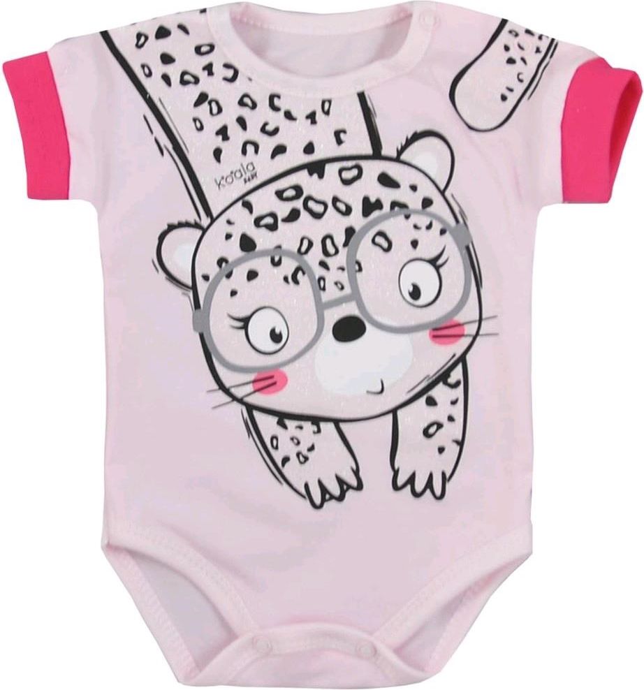Kojenecké letní body Koala Sara růžové&nbsp;-&nbsp;80 (9-12m) - obrázek 1