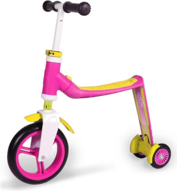 Scoot & Ride Koloběžka Highwaybaby + růžová/žlutá - obrázek 1