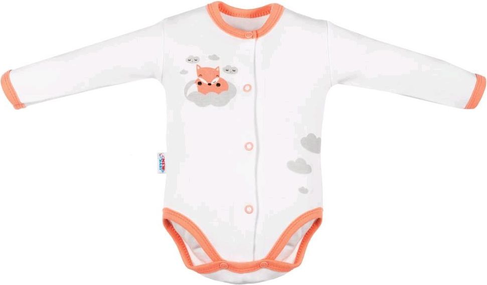 Kojenecké celorozepínací body New Baby Liška lososová&nbsp;-&nbsp;62 (3-6m) - obrázek 1