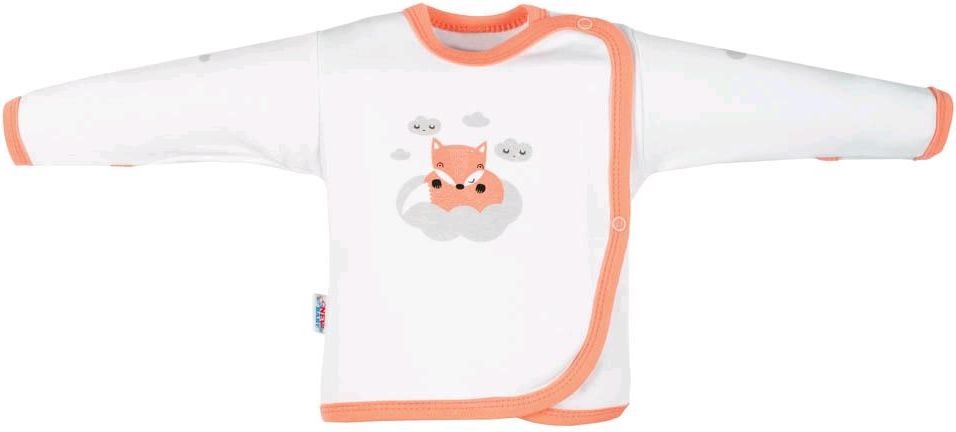 Kojenecká bavlněná košilka New Baby Liška lososová&nbsp;-&nbsp;62 (3-6m) - obrázek 1