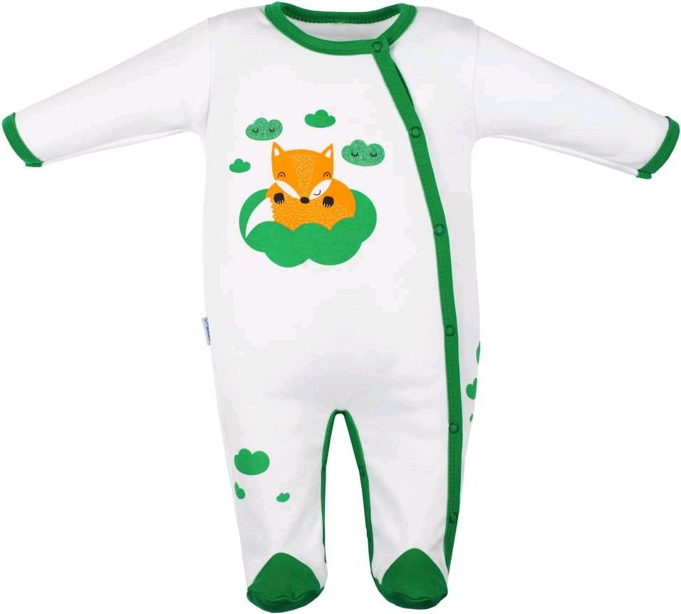 Kojenecký bavlněný overal New Baby Liška zelená 62 (3-6m) - obrázek 2