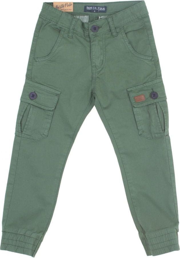 North Pole chlapecké kalhoty s kapsami 104 zelená - obrázek 1