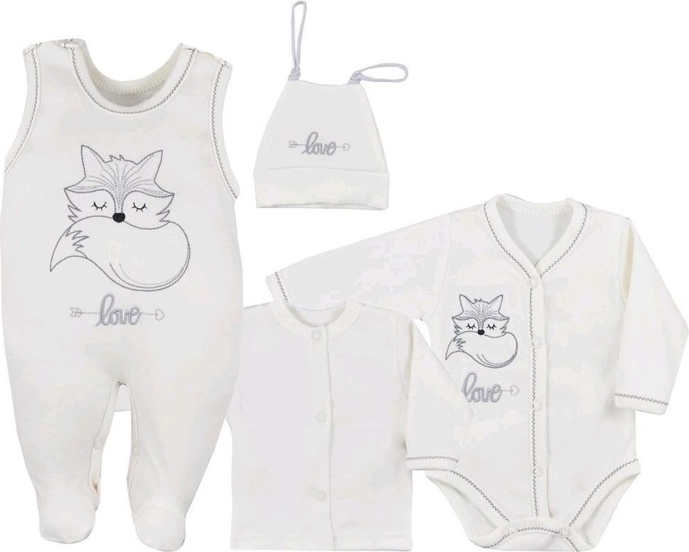 4-dílná kojenecká souprava Koala Fox Love růžová&nbsp;-&nbsp;62 (3-6m) - obrázek 2