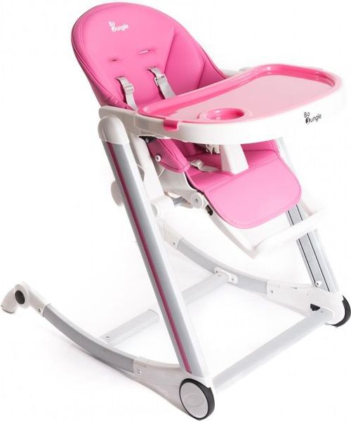 Bo Jungle Jídelní židlička B-HIGH CHAIR Pink - obrázek 1