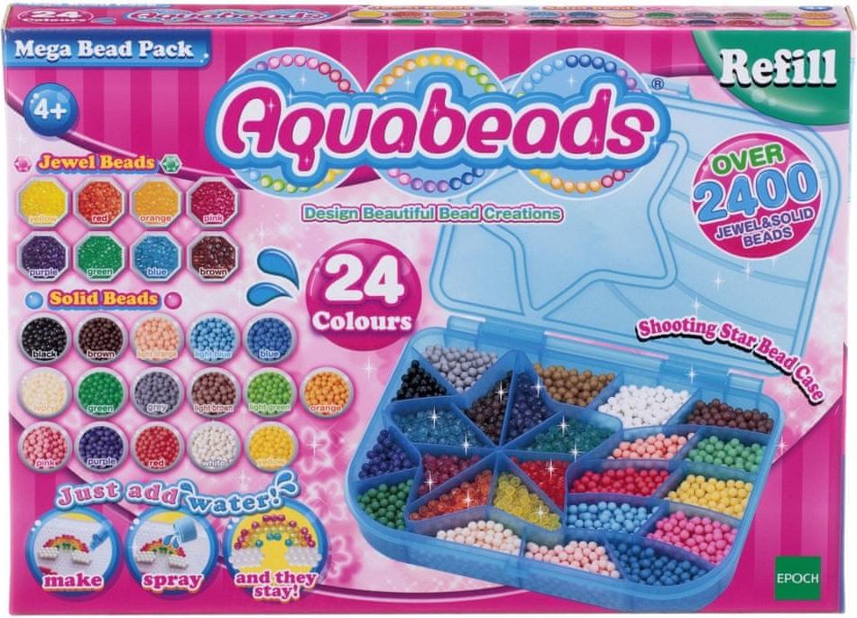 AQUABEADS Velká souprava korálků 2400 ks - obrázek 1