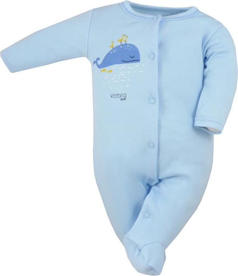 Kojenecký bavlněný overal Koala Happy Baby modrý 68 (4-6m) - obrázek 1
