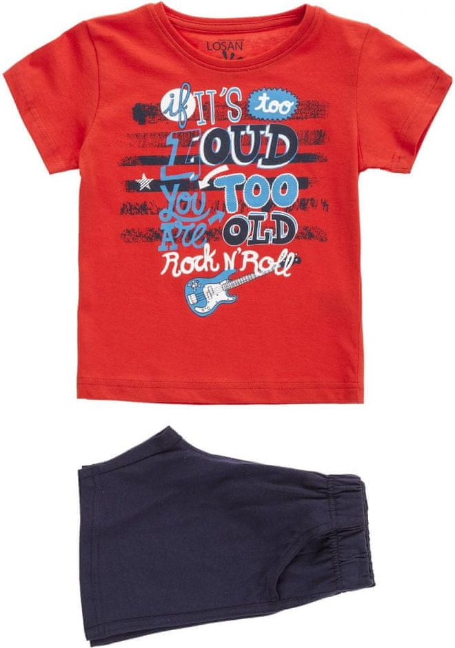 Losan chlapecký set kraťasů a trička 92 červená/modrá - obrázek 1