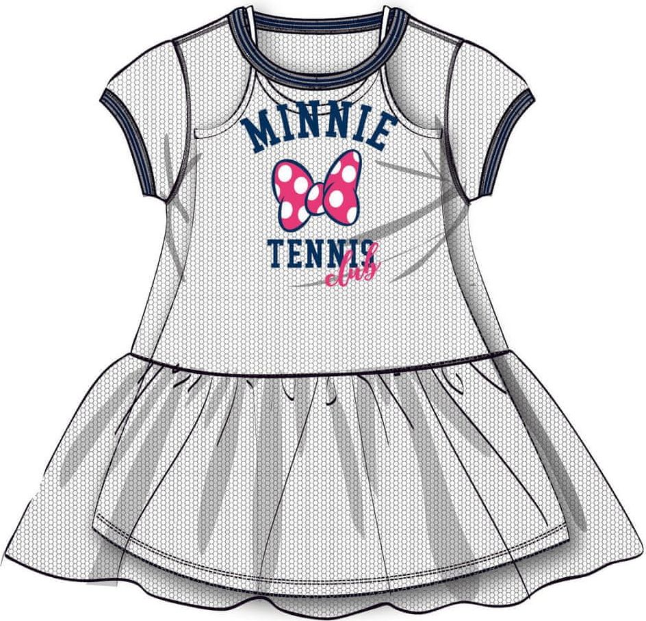 Disney by Arnetta dívčí šaty Minnie 104 bílá - obrázek 1