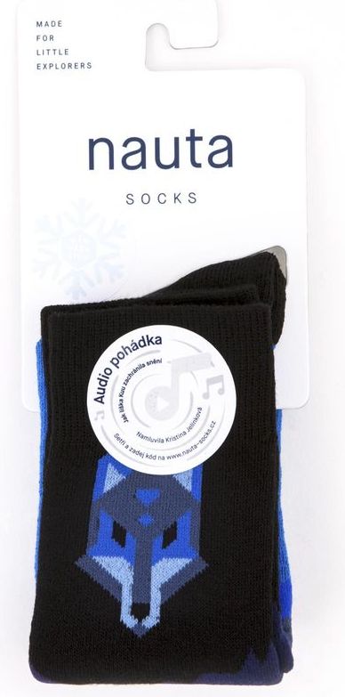 nauta socks dětské podkolenky Fox s audio pohádkou 35 - 38 modrá - obrázek 1