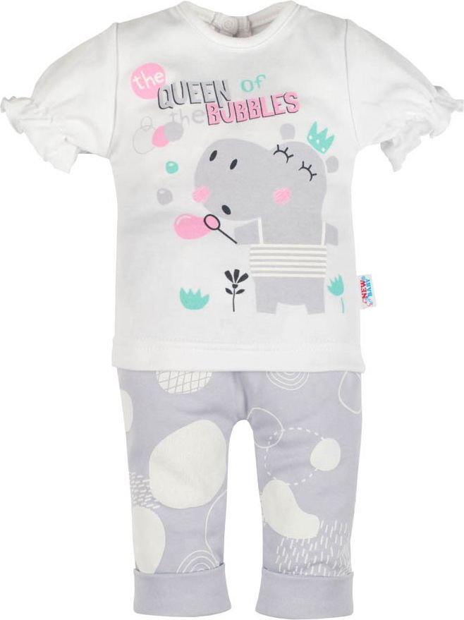 Kojenecké tričko s krátkým rukávem a tepláčky New Baby Queen&nbsp;-&nbsp;80 (9-12m) - obrázek 1