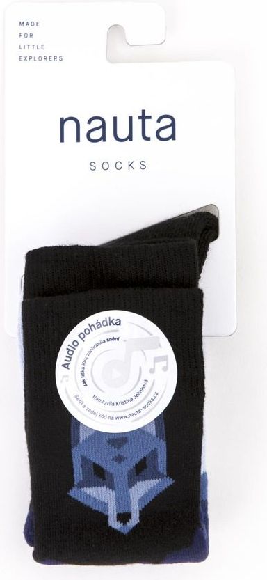 nauta socks dětské podkolenky Fox s audio pohádkou 31 - 34 modrá - obrázek 1