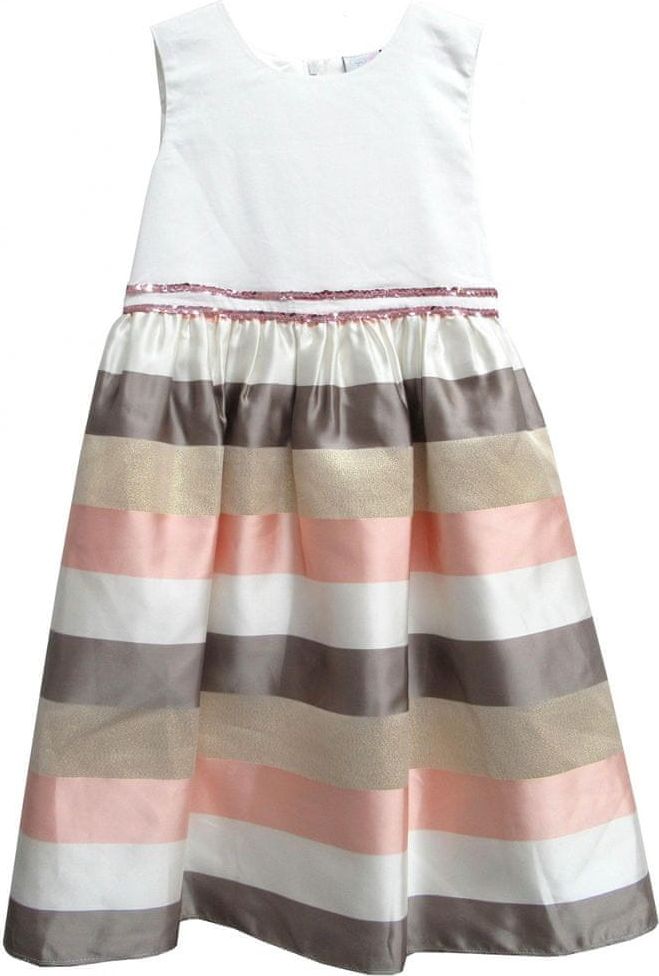 Topo dívčí šaty s pruhovanou sukní 92 vícebarevná - obrázek 1