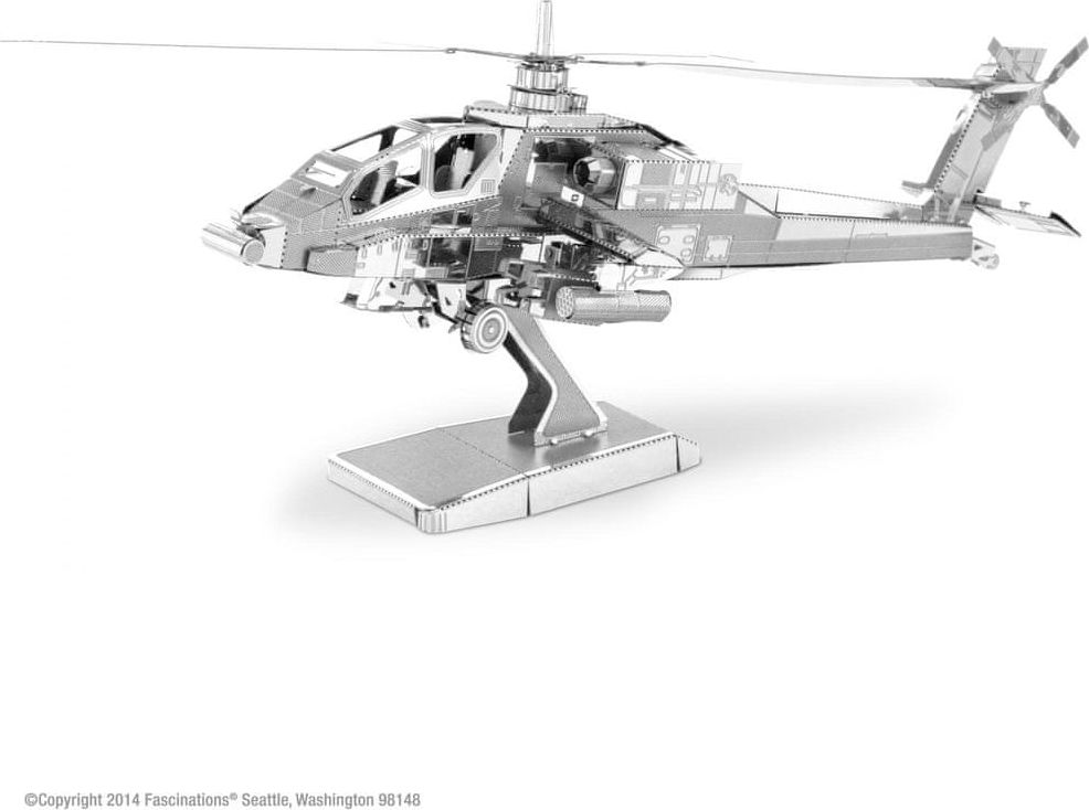 METAL EARTH 3D puzzle Vrtulník AH-64 Apache - obrázek 1