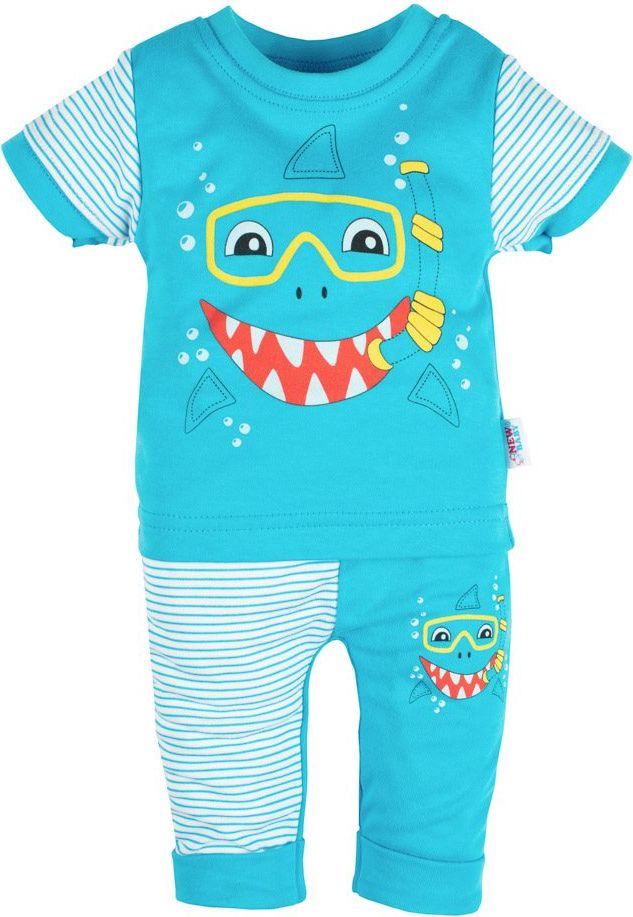 Kojenecké tričko s krátkým rukávem a tepláčky New Baby Shark&nbsp;-&nbsp;92 (18-24m) - obrázek 1