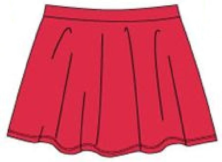 Carodel dívčí sukně 110 červená - obrázek 1