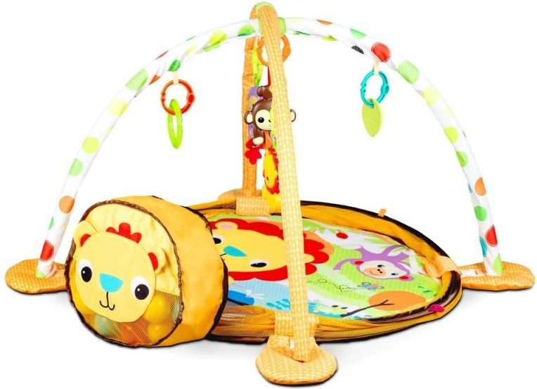 ECO TOYS Vzdělávací hrací deka s hračkami a míčky Eco Toys - Lev - obrázek 2