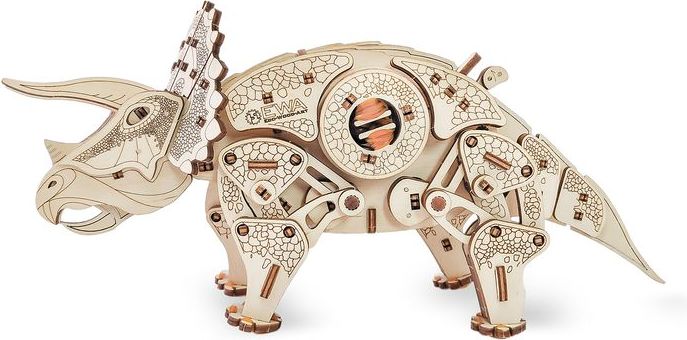 EWA ECO-WOOD-ART Mechanický Triceratops - obrázek 1