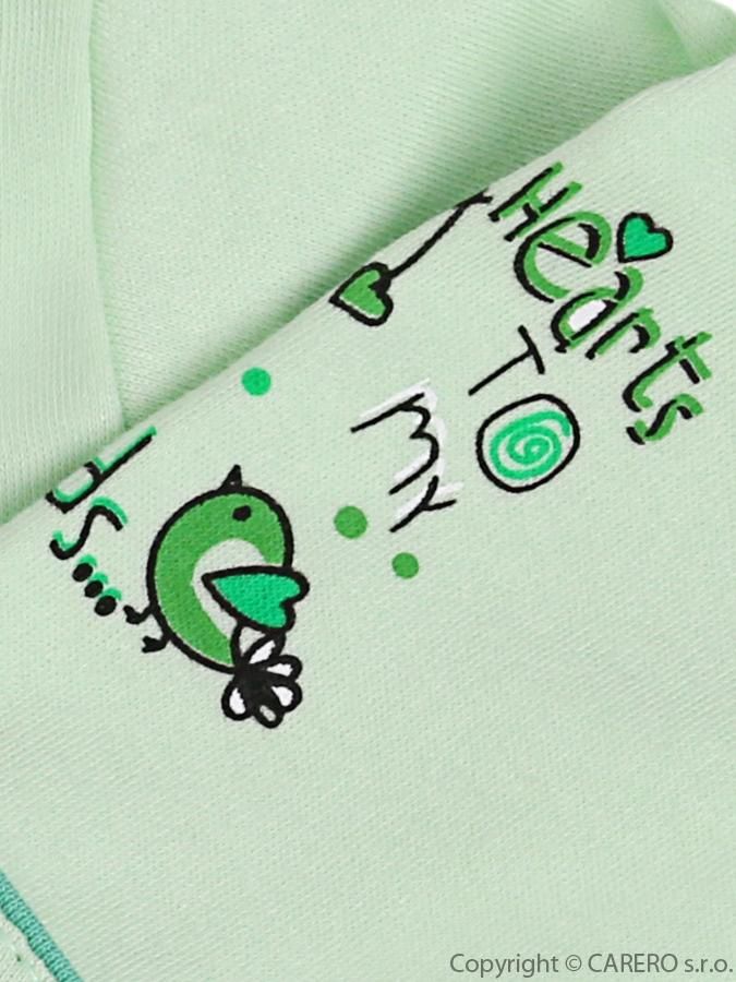 Kojenecký kabátek Bobas Fashion Benjamin zelený - 62 (3-6m) - obrázek 2