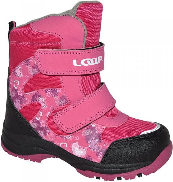 Loap Dívčí zimní boty Chosee 22 růžová - obrázek 1