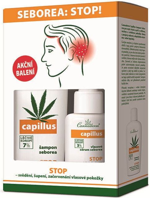Cannaderm Capillus DUO-pack šampon + sérum seborea - obrázek 1