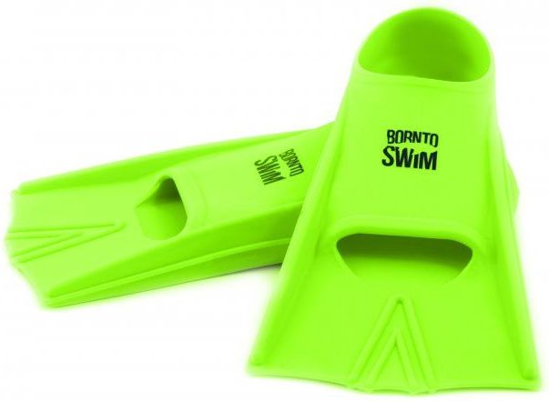 Born To Swim Plavecké silikonové ploutve HAPPY Junior - zelená, 36 - 38 - obrázek 1