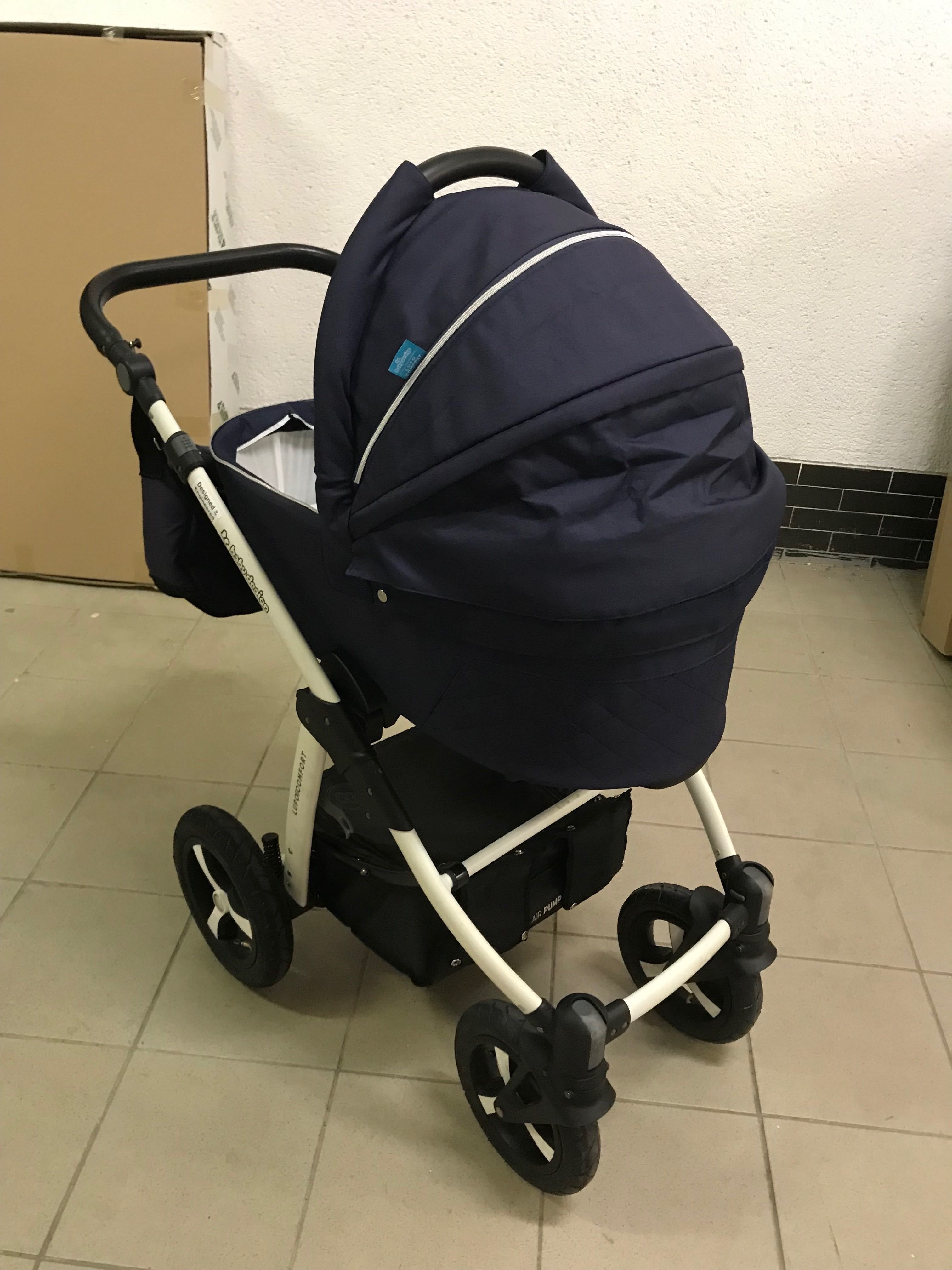 Kombinovaný kočárek Baby Design Lupo Comfort  Navy 03 BAZAR - obrázek 5
