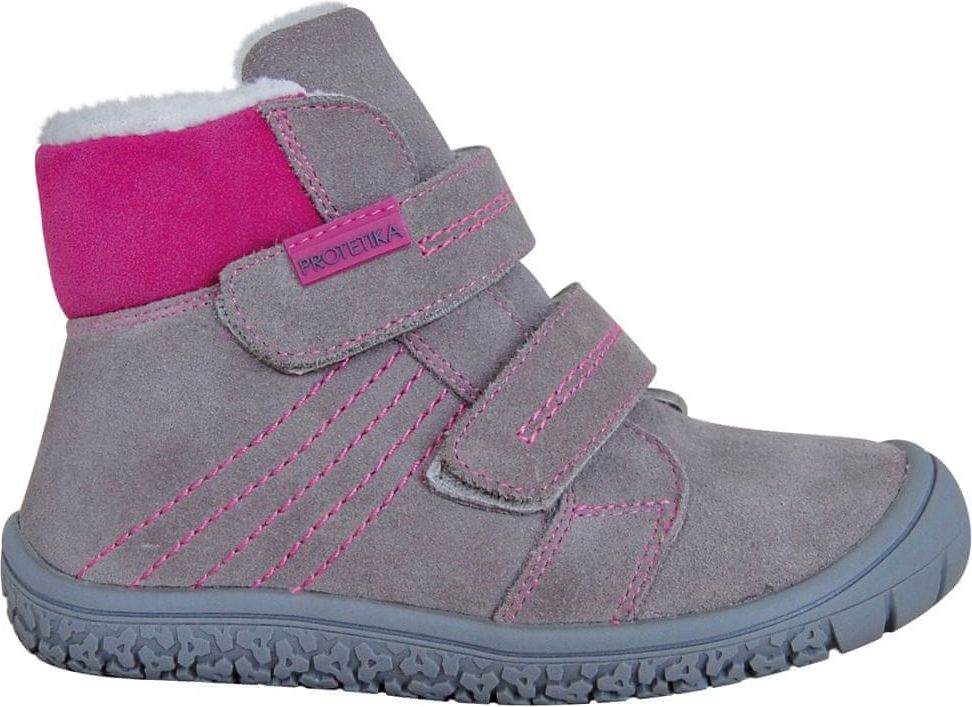 Protetika dívčí zimní barefoot boty Artik 27 šedá - obrázek 1