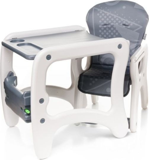 Jídelní židlička plastová 4Baby Fashion Grey - obrázek 3