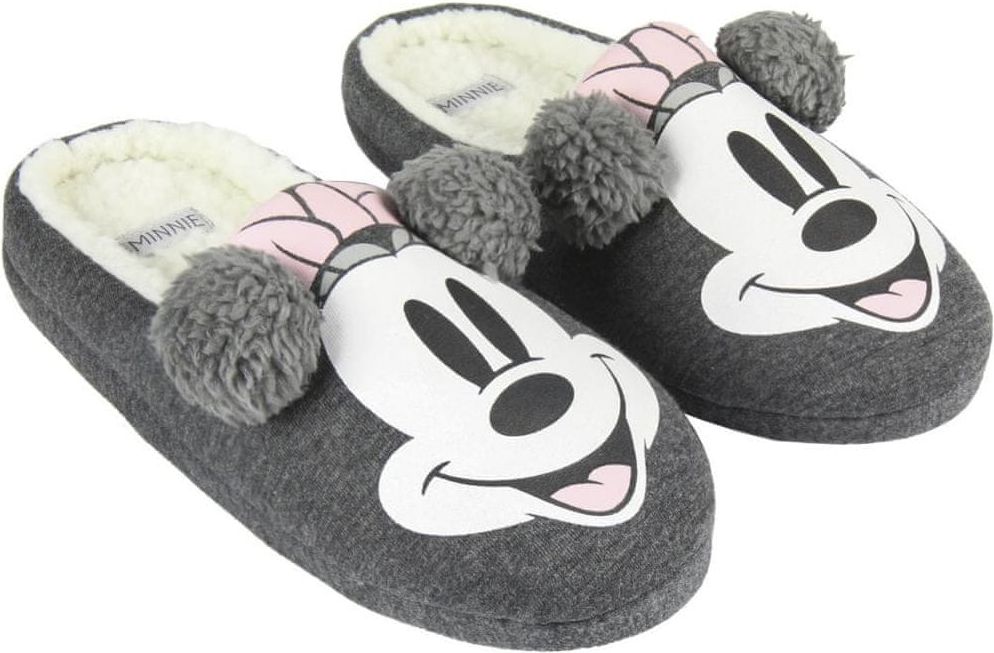 Disney dívčí bačkůrky Minnie 31.5 šedá - obrázek 1